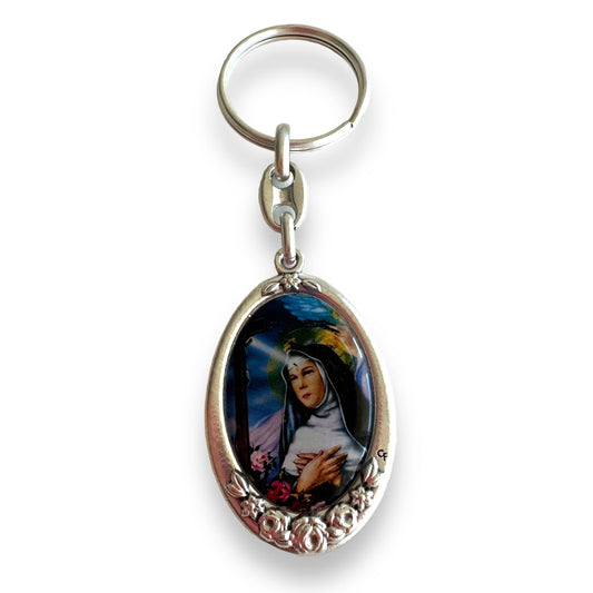 St. Rita Catholic Key Ring  Keychain  Keyring Blessed By Pope | Catholically