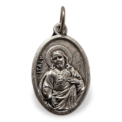 St. Rita Of Cascia  Silver Oxidized Medal Pendant  Lost & Impossible Causes | Catholically