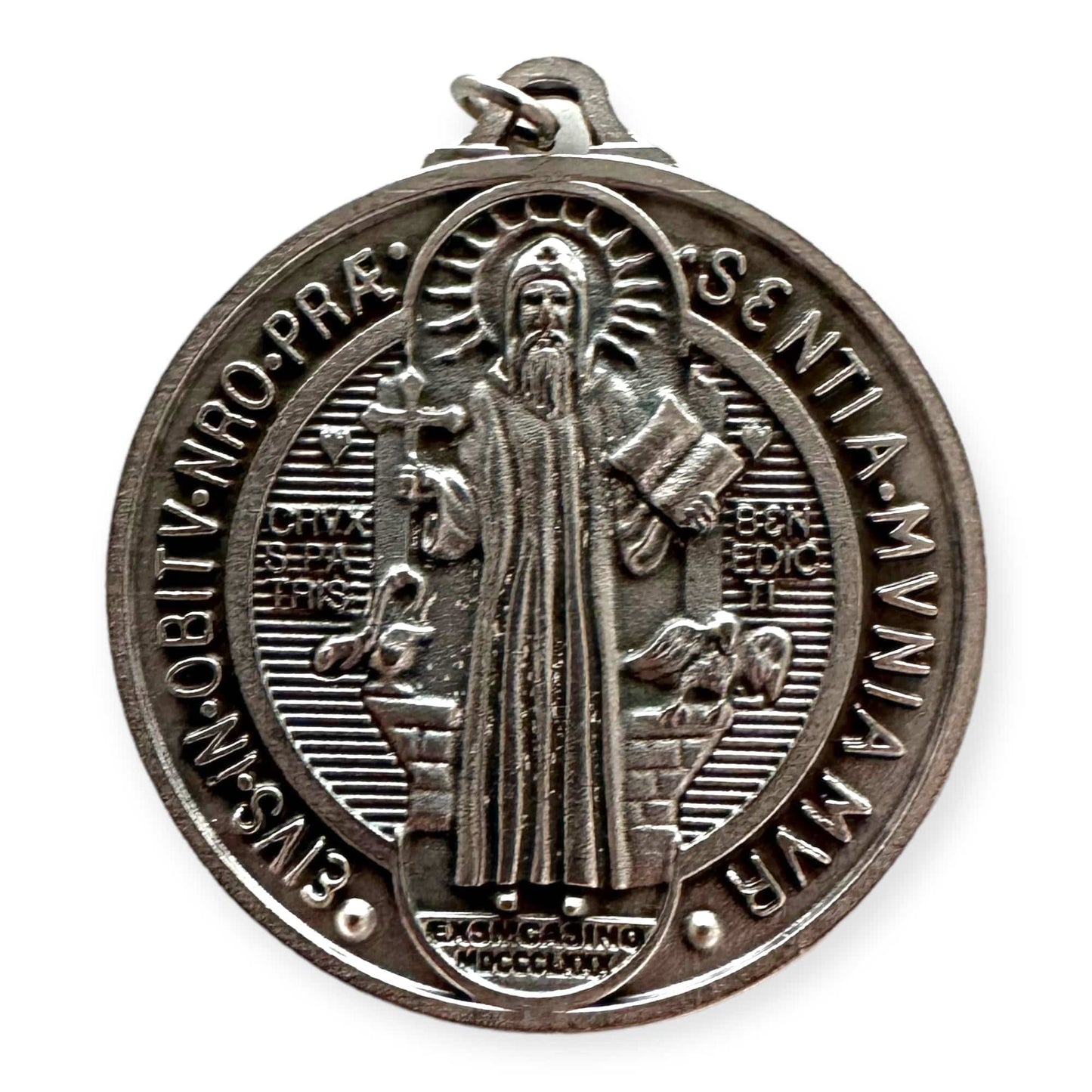St. Saint Benedict 1 3/4" Medal -  Catholic Pendant - Exorcism - San Benito | Catholically