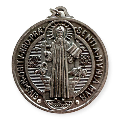 St. Saint Benedict 1 3/4" Medal -  Catholic Pendant - Exorcism - San Benito | Catholically