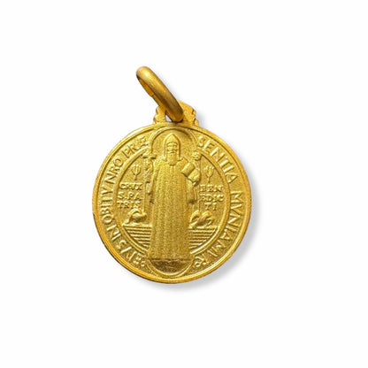 St. Saint Benedict small Medal - San Benito Cruz  Medalla - Blessed Pendant | Catholically