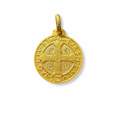 St. Saint Benedict small Medal - San Benito Cruz  Medalla - Blessed Pendant | Catholically
