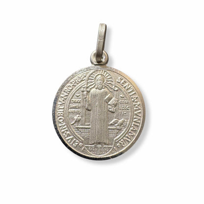St. Saint Benedict small Medal - San Benito Cruz  Medalla - Blessed Pendant | Catholically