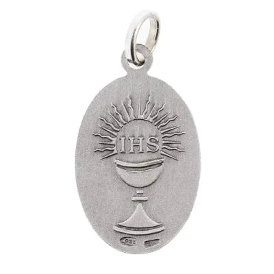 Sterling Silver Medal of Saint Carlo Acutis – Canonized Saint of the Eucharist