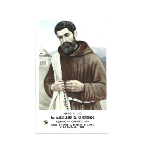 The Servant of God Fra Marcellino da Capradosso OFM Relic Card | Catholically
