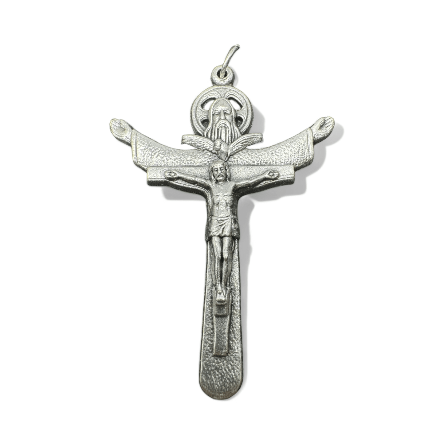 The Tertium Millennium Holy Trinity Cross Crucifix Blessed By Pope - Pendant | Catholically