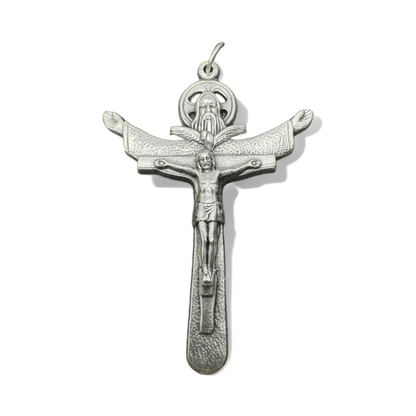 The Tertium Millennium Holy Trinity Cross Crucifix Blessed By Pope - Pendant | Catholically