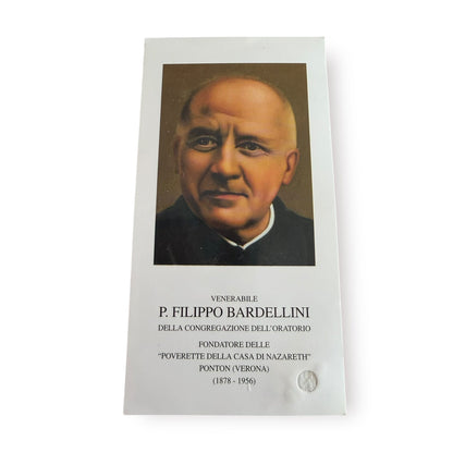 Venerable Filippo Bardellini Relic Card – Vintage Holy Card Blessed by Pope Leo | Catholically