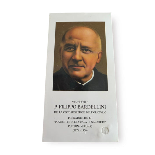Venerable Filippo Bardellini Relic Card – Vintage Holy Card Blessed by Pope Leo | Catholically