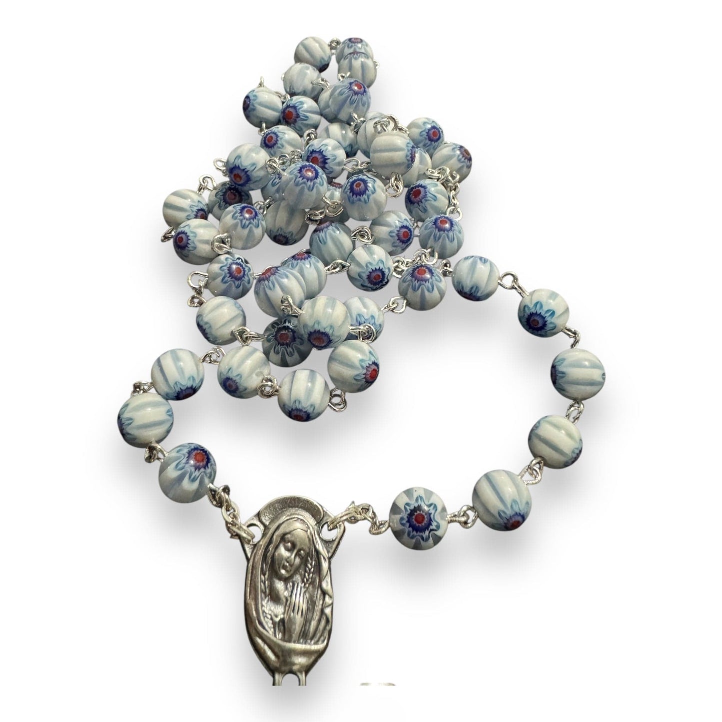 Venetian Glass Italian Murrina Rosary - St. John Paul II Relic | Catholically