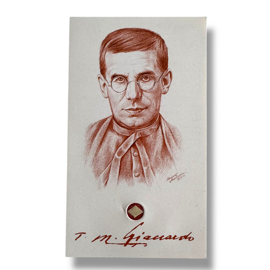 Vintage Holy Relic Card – Blessed Timoteo Giaccardo | Catholically