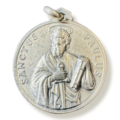 Vintage Saint Paul Medal – Italian Silver Catholic Pendant blessed by Pope | Catholically