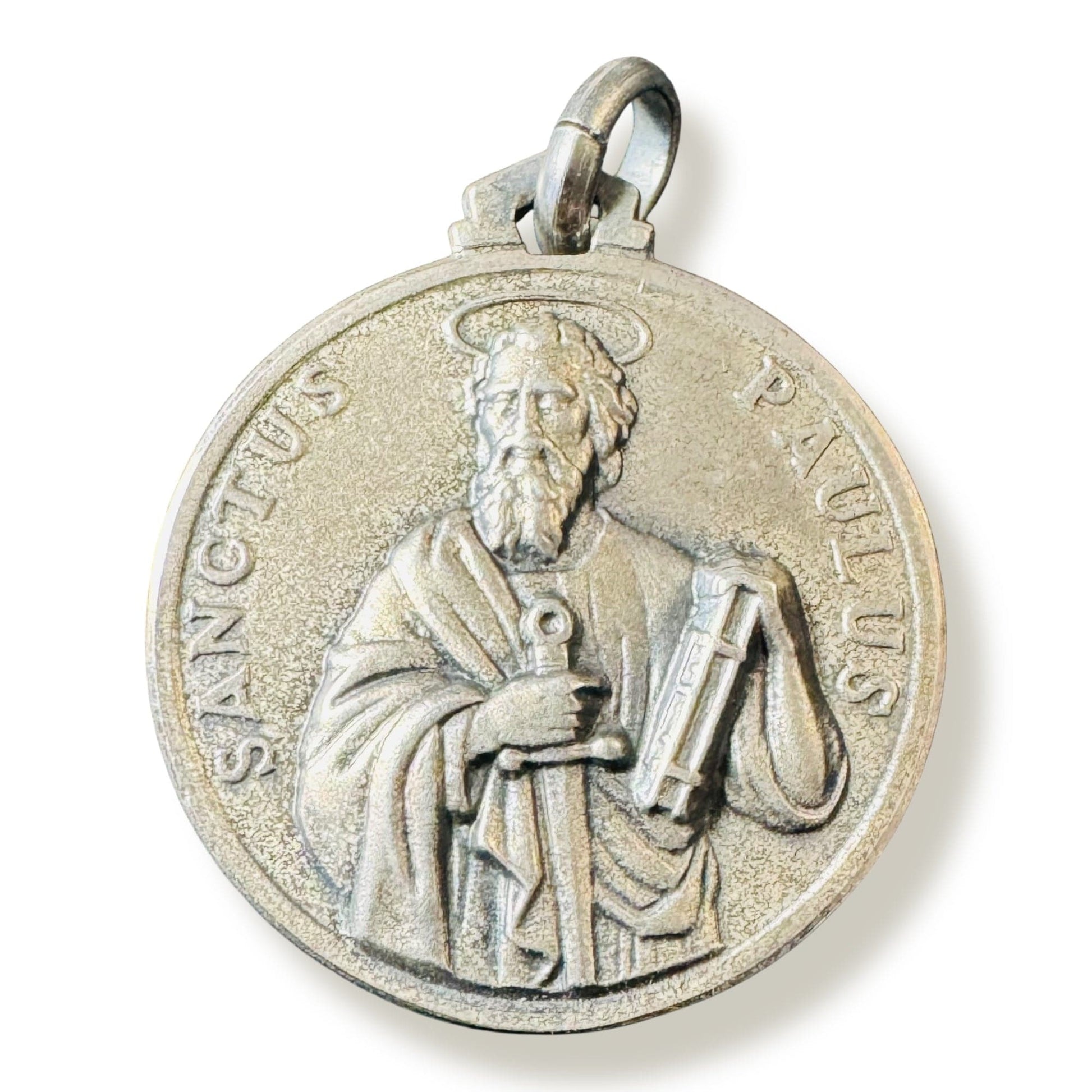Vintage Saint Paul Medal – Italian Silver Catholic Pendant blessed by Pope | Catholically