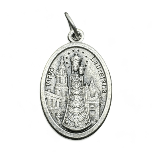 Virgo Lauretana - Our Lady of Loreto Medal - Pendant - Charm Blessed By Pope | Catholically