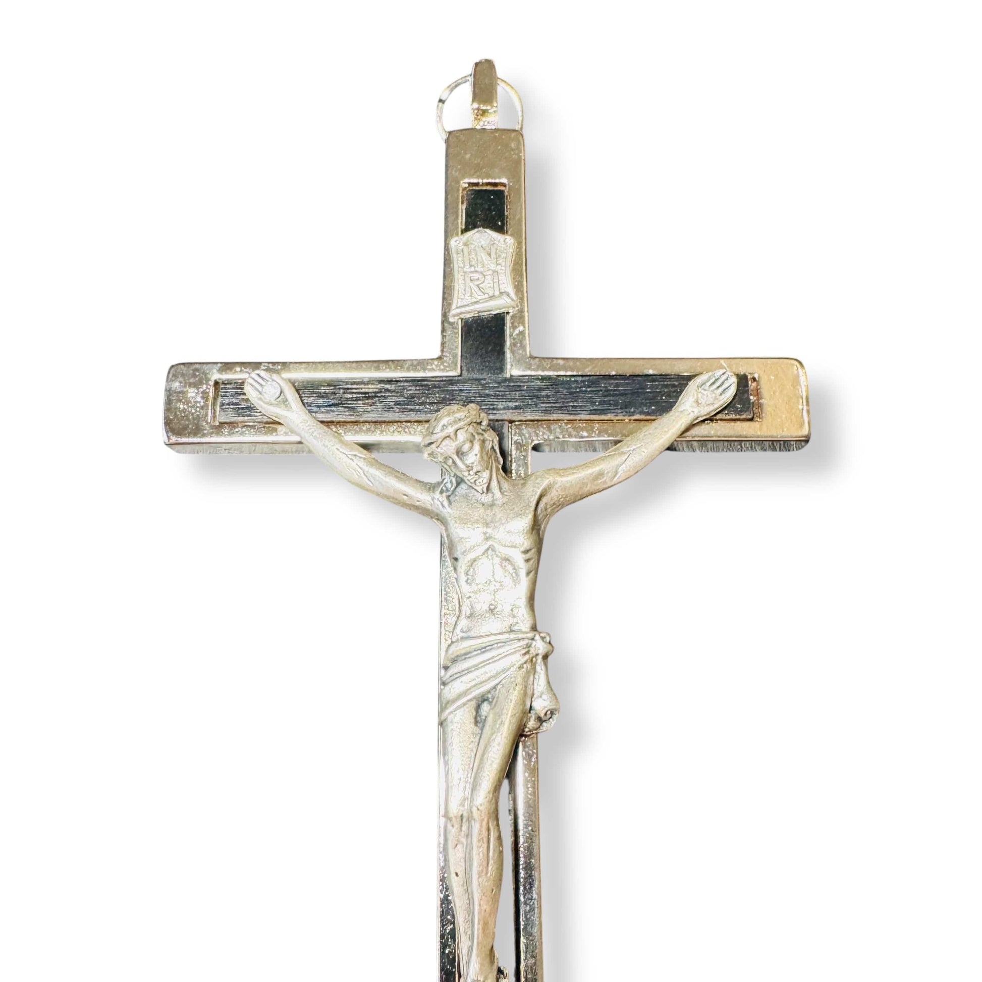 Wall Crucifix Blessed by Pope - 6" Wooden Cross | Catholically