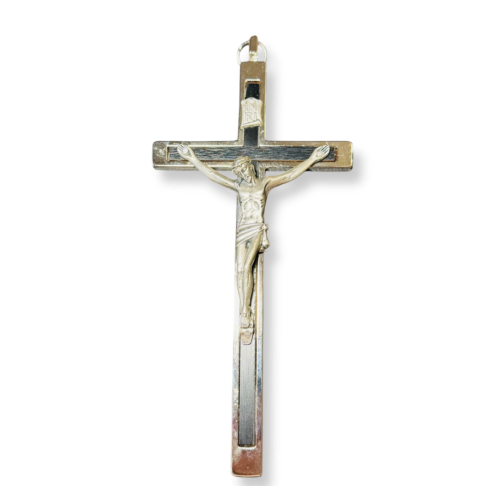 Wall Crucifix Blessed by Pope - 6" Wooden Cross | Catholically