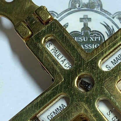 1St Class Reliquary W/ Relic of 5 Passionists Saints - Crucifix / Cross | Catholically