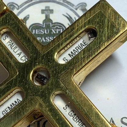 1St Class Reliquary W/ Relic of 5 Passionists Saints - Crucifix / Cross | Catholically