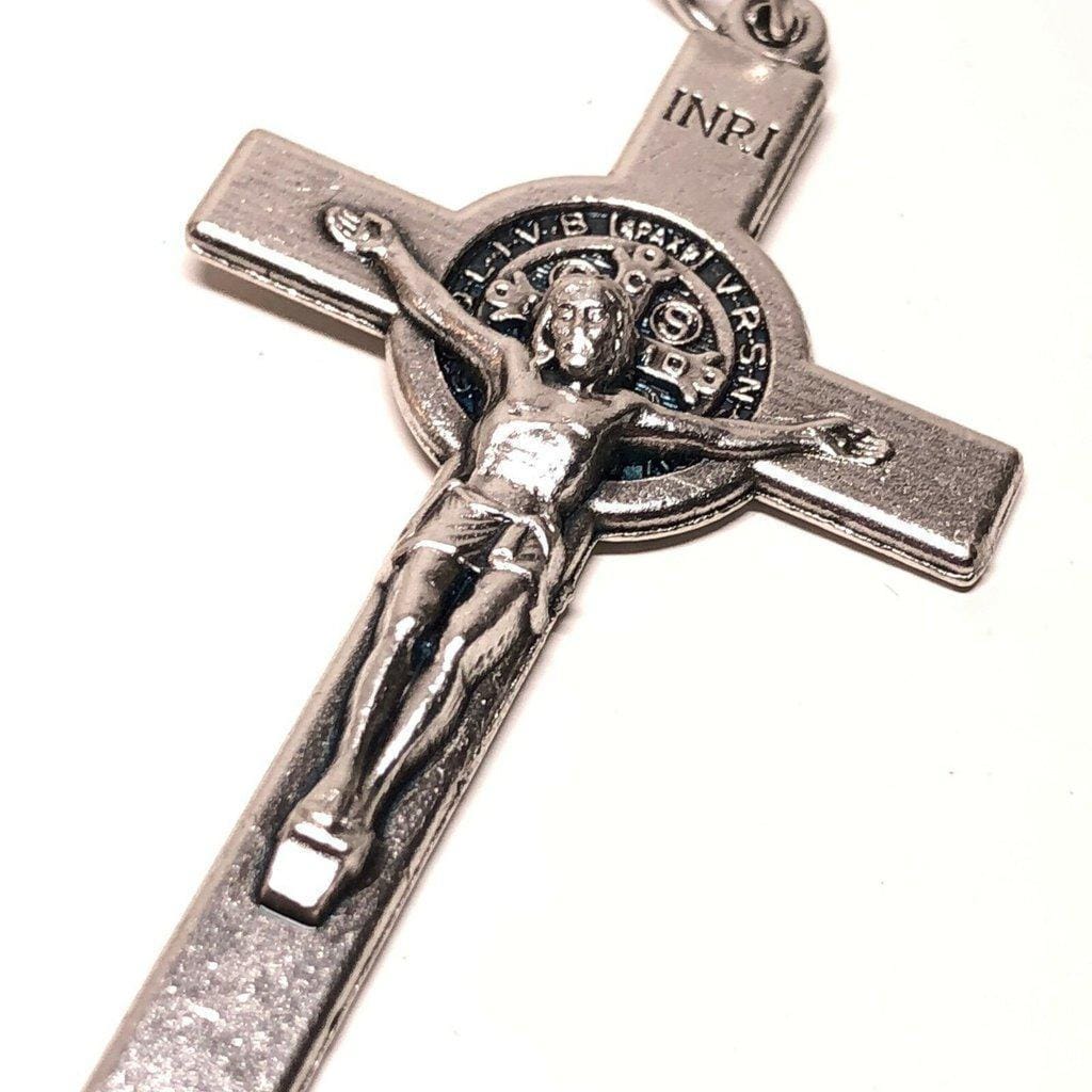 2" St. Benedict Crucifix - Exorcism - Cross - Blessed - Medalla De San Benito | Catholically
