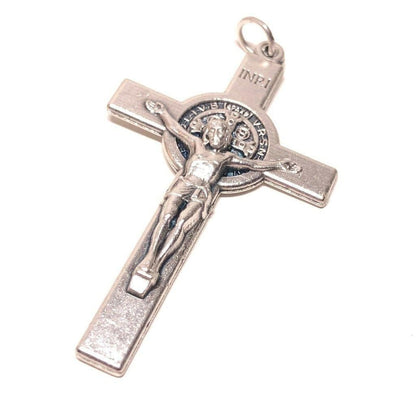 2" St. Benedict Crucifix - Exorcism - Cross - Blessed - Medalla De San Benito | Catholically