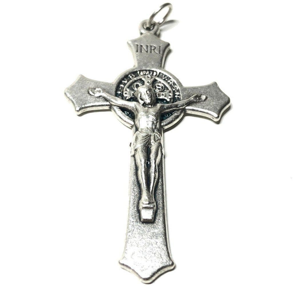 2" St. Benedict Crucifix - Exorcism - Cross - Blessed - Medalla De San Benito | Catholically