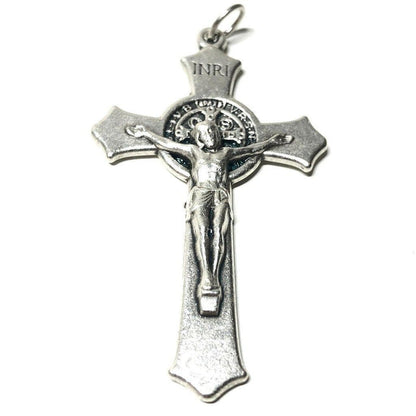 2" St. Benedict Crucifix - Exorcism - Cross - Blessed - Medalla De San Benito | Catholically