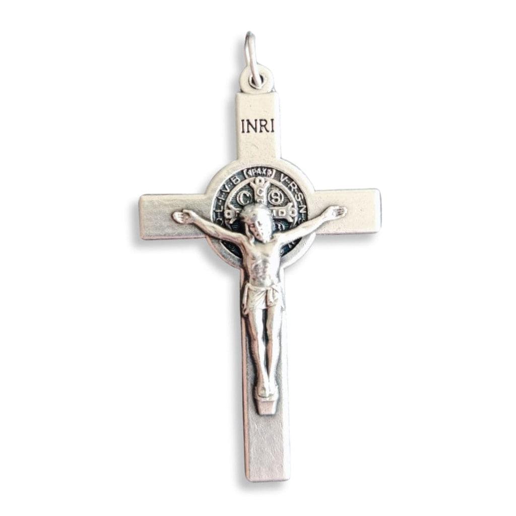 2" St. Benedict Crucifix - Exorcism - Cross - Blessed - Medalla De San Benito | Catholically