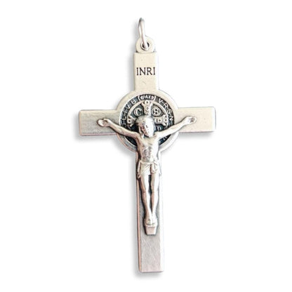 2" St. Benedict Crucifix - Exorcism - Cross - Blessed - Medalla De San Benito | Catholically