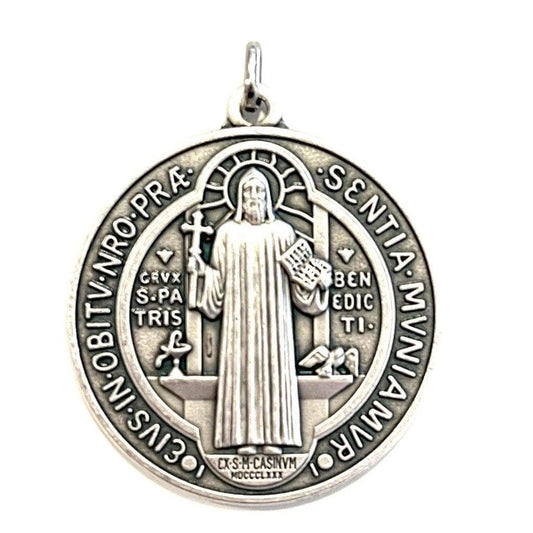 2" St Benedict Medal - Medalla De San Benito Blessed By Pope | Catholically