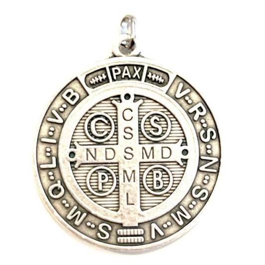2" St Benedict Medal - Medalla De San Benito Blessed By Pope | Catholically