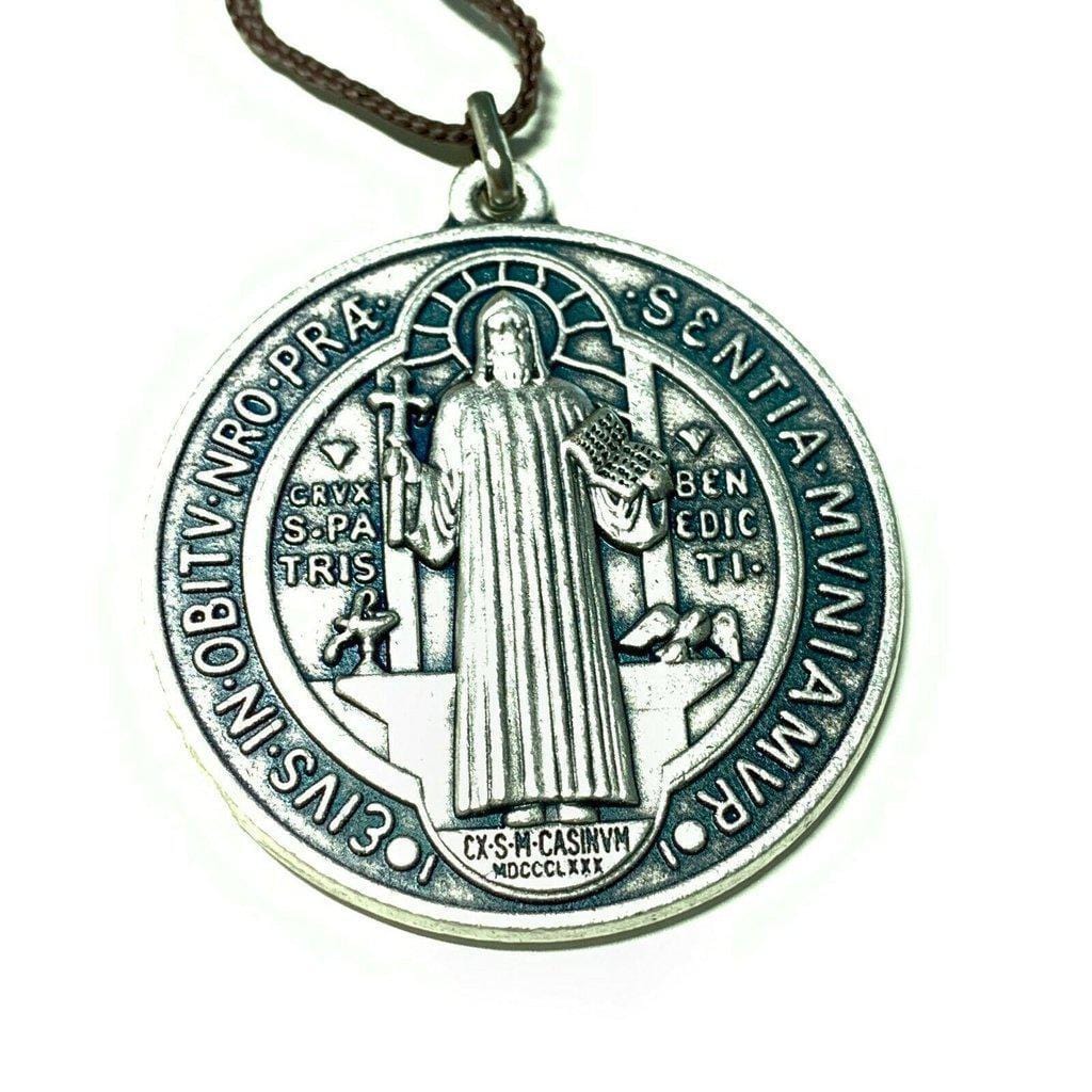2" St Benedict Medal - Medalla De San Benito Blessed By Pope | Catholically