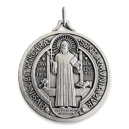 2" St. Benedict Medal - Medalla De San Benito for Power and Protection | Catholically
