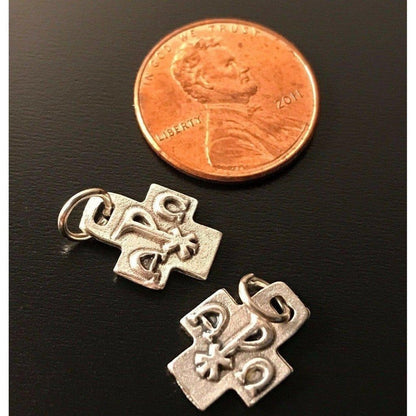 2X Chi Rho Cross Blessed by Pope - Medals - Pendant | Catholically