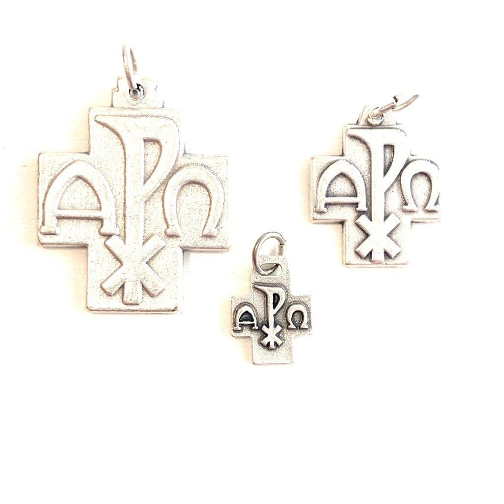2X Chi Rho Cross Blessed by Pope - Medals - Pendant | Catholically