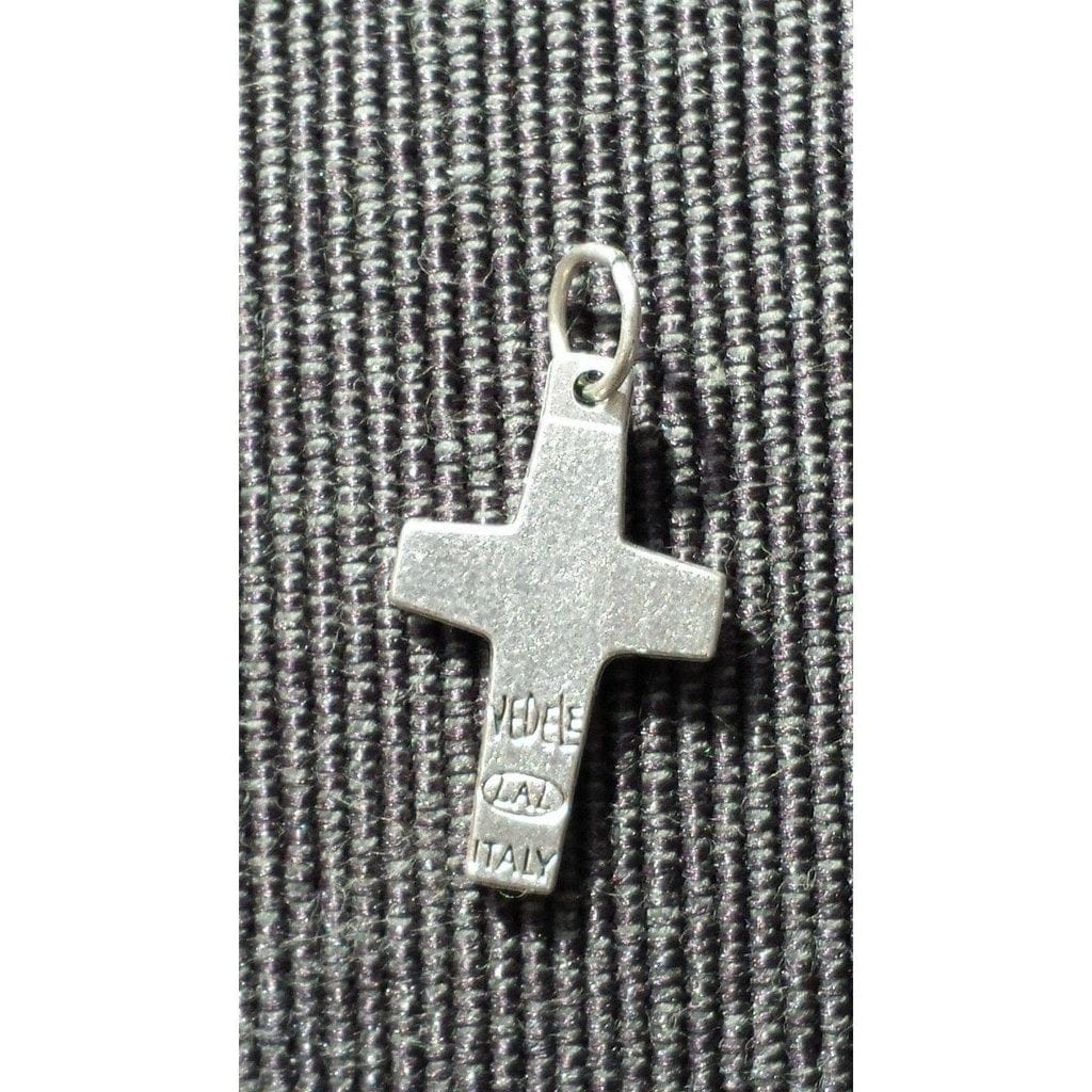 2x Tiny Pope Francis Pectoral Cross - Vedele Crucifix -Pendant Rosary Parts | Catholically