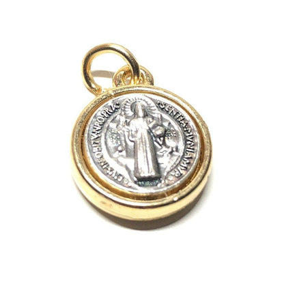 2x St Benedict Tiny Dual Color Medal- Catholic Exorcism - Blessed By Pope | Catholically