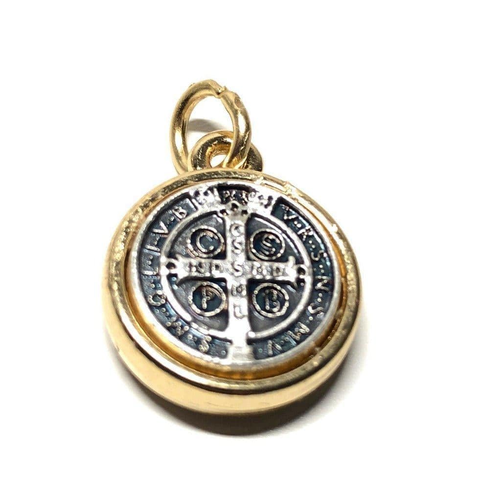 2x St Benedict Tiny Dual Color Medal- Catholic Exorcism - Blessed By Pope | Catholically