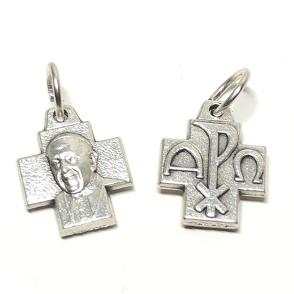 2X Tiny Chi Rho Cross Blessed by Pope - Medals - Pendant | Catholically