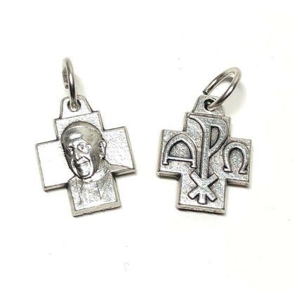 2X Tiny Chi Rho Cross Blessed by Pope - Medals - Pendant | Catholically