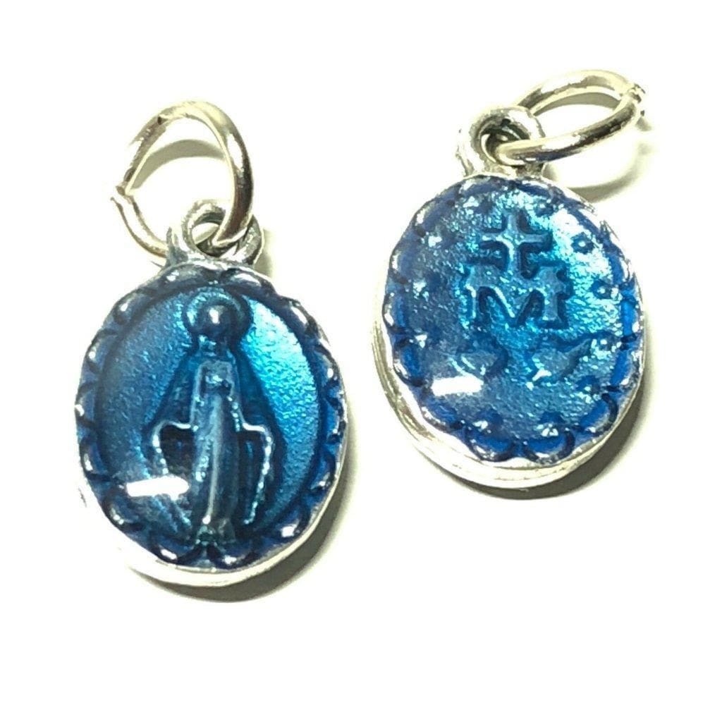 2X Tiny Miraculous Medal - Set - Blessed By Pope - Immaculate Conception - | Catholically