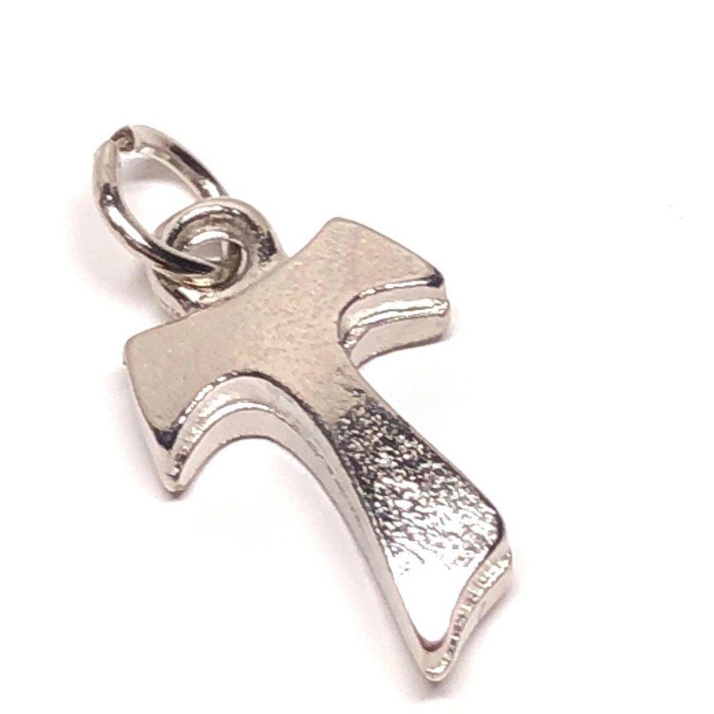 2X Tiny Tau Cross Blessed By Pope Pax Et Bonum Franciscan Crucifix Parts | Catholically