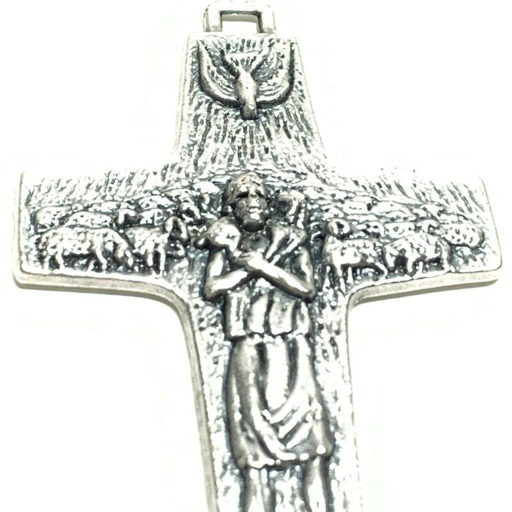 3" Pectoral Cross replica of Pope Francis Vedele Crucifix Blessed By Pope | Catholically