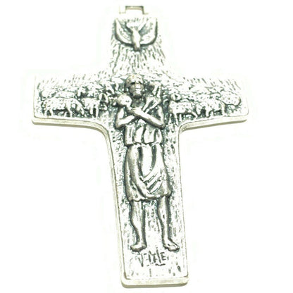 3" Pectoral Cross replica of Pope Francis Vedele Crucifix Blessed By Pope | Catholically