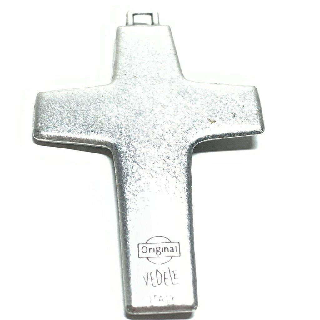 3" Pectoral Cross replica of Pope Francis Vedele Crucifix Blessed By Pope | Catholically