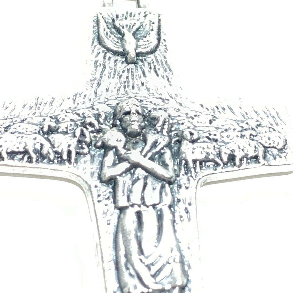 3" Pectoral Cross replica of Pope Francis Vedele Crucifix Blessed By Pope | Catholically
