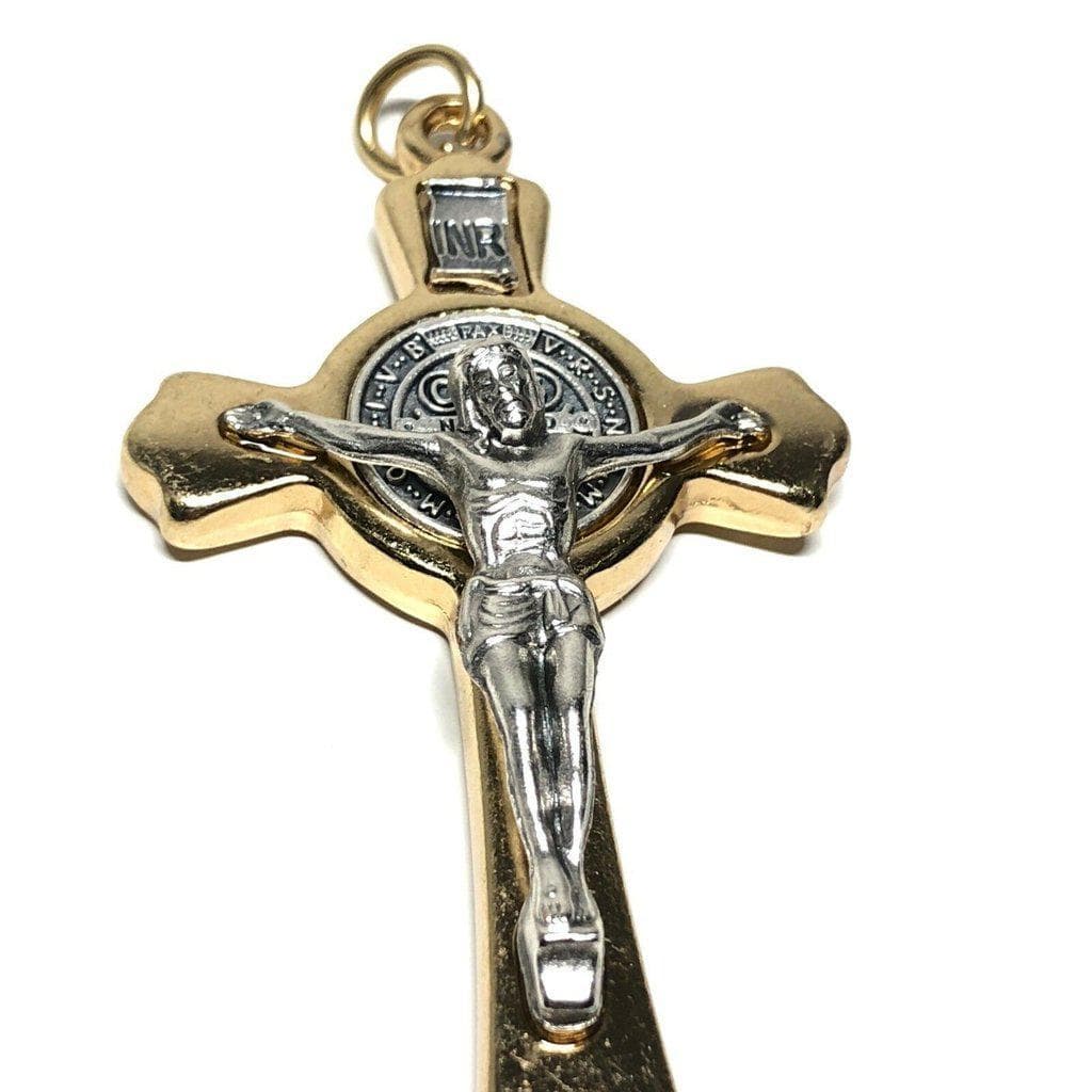 3" St. Benedict Crucifix - Exorcism - Cross - Blessed - Medalla De San Benito | Catholically