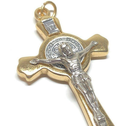 3" St. Benedict Crucifix - Exorcism - Cross - Blessed - Medalla De San Benito | Catholically