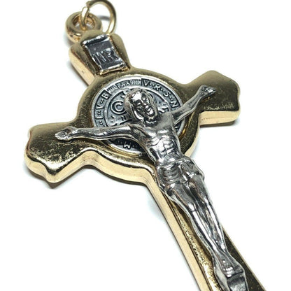 3" St. Benedict Crucifix - Exorcism - Cross - Blessed - Medalla De San Benito | Catholically