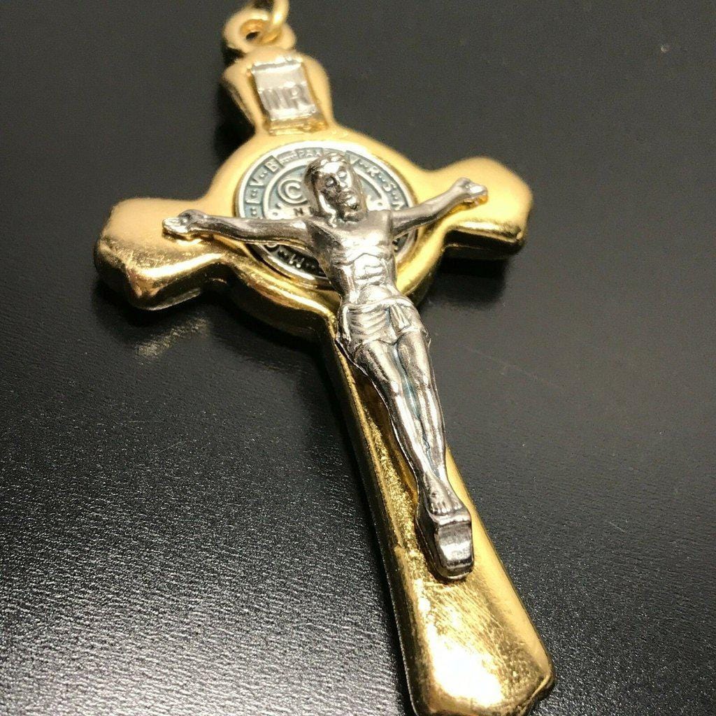 3" St. Benedict Crucifix - Exorcism - Cross - Blessed - Medalla De San Benito | Catholically