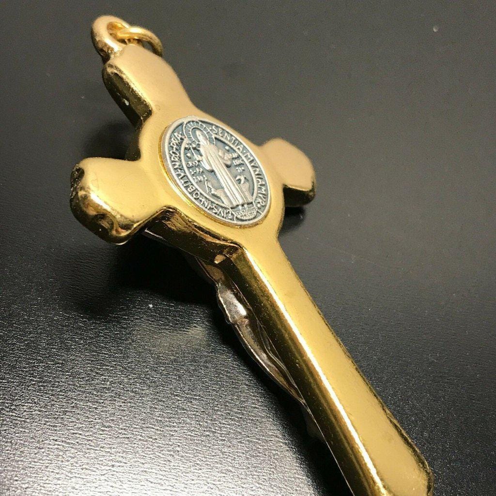 3" St. Benedict Crucifix - Exorcism - Cross - Blessed - Medalla De San Benito | Catholically